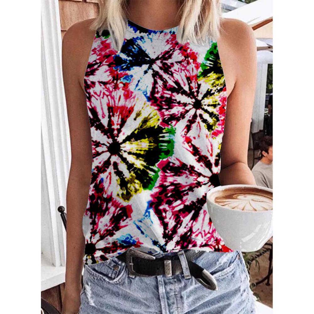 Fashionable geometric rainbow 3D printed vest