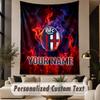 Custom Text Tapestry Bologna FC Print Wall Tapestry Indoor Living Room Wall Decor