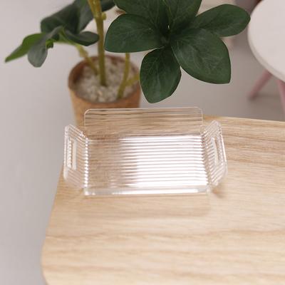 1:12 puppenhaus Miniatur Transparent Streifen Tablett Mini Tee Tablett Obst Gebäck Dessert Lagerung Tablett Abendessen Platte Modell Decor Spielzeug