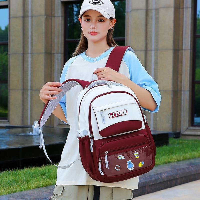 Korean Women's Waterproof Large Capacity College Style Backpack