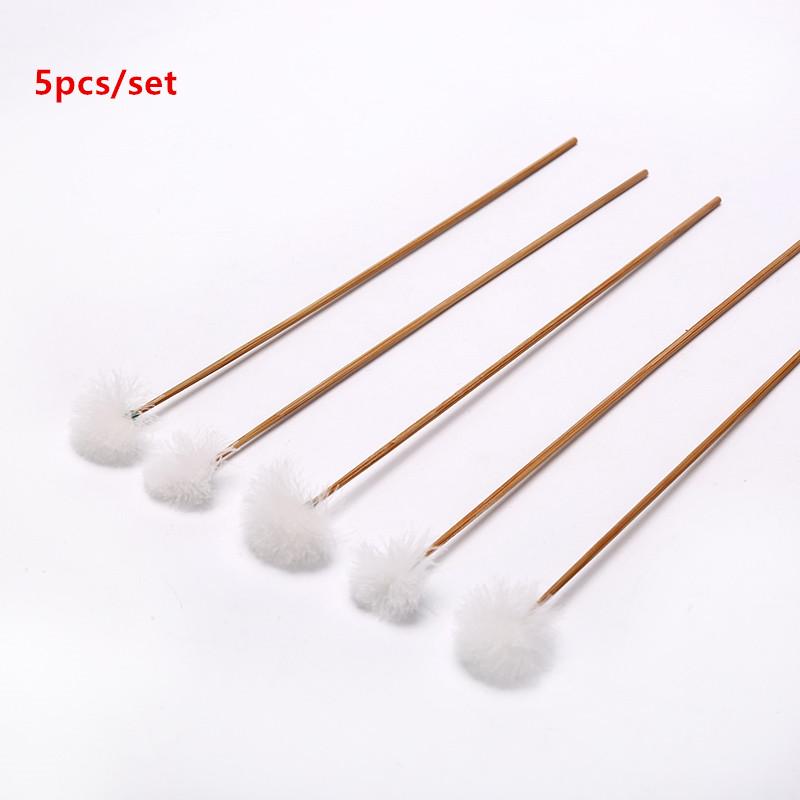 2-10Pcs/Set Ear Picking Tool Goose Feather Earpick Stick Wax Remover Curette Bamboo Handle Ear Dig Tools Cleaner Stick Ear Care