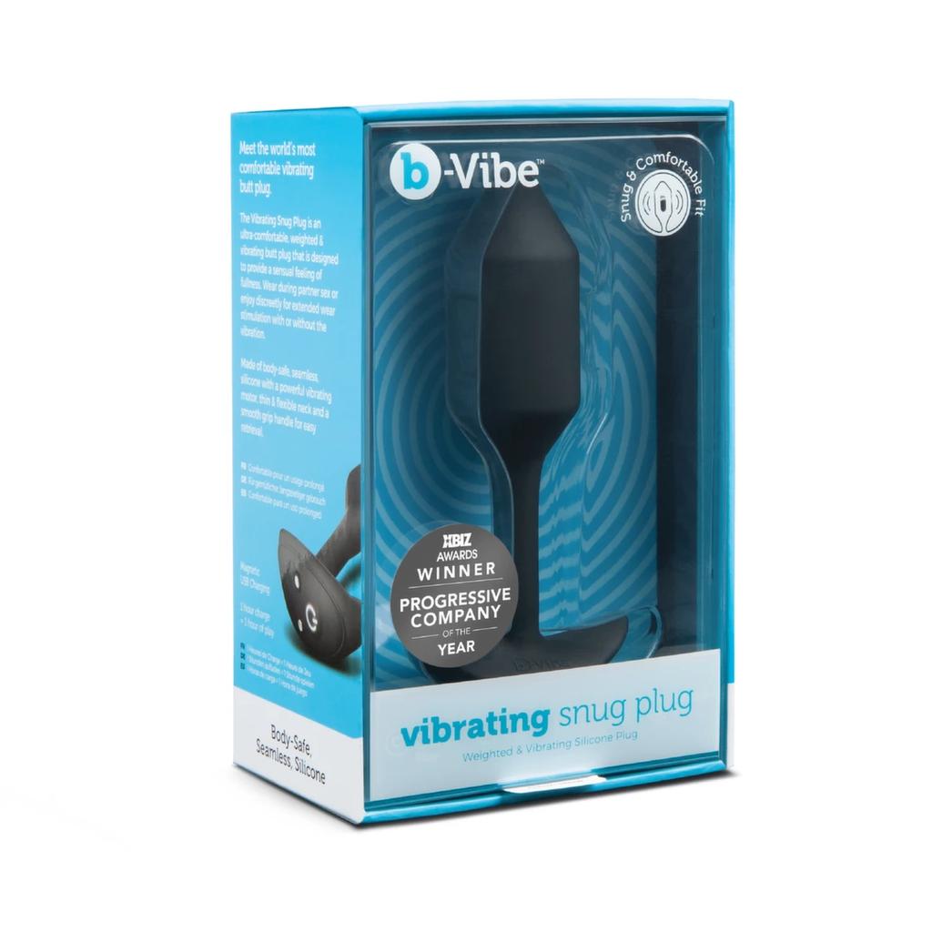 Vibrating Anal Plug - B-Vibe Vibrating Snug Plug 2 Black