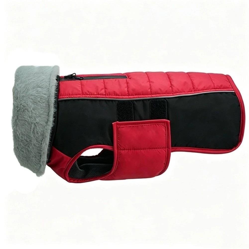 Thickened Dog Vest Jacket Windproof Dog Ski Suit Practical Dog Cotton Coat  Cold Weather