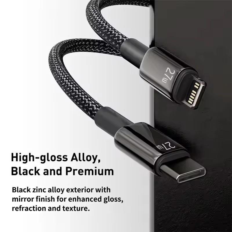 For Apple PD 27W USB C Charger Cable For iPhone 14 13 12 11 Pro Max Mini X XS XR 7 8 Plus Fast Charging Type C Cable Accessories