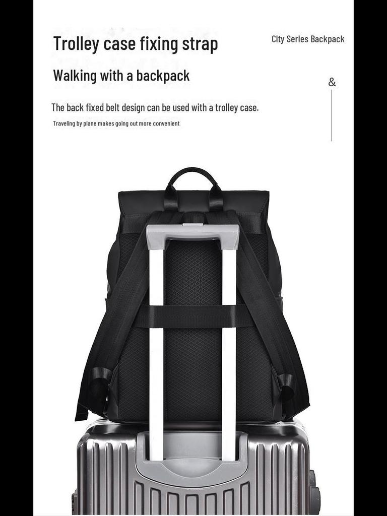 Lässiger Business-Rucksack für Herren mit großem Fassungsvermögen – Multifunktionale Umhängetasche