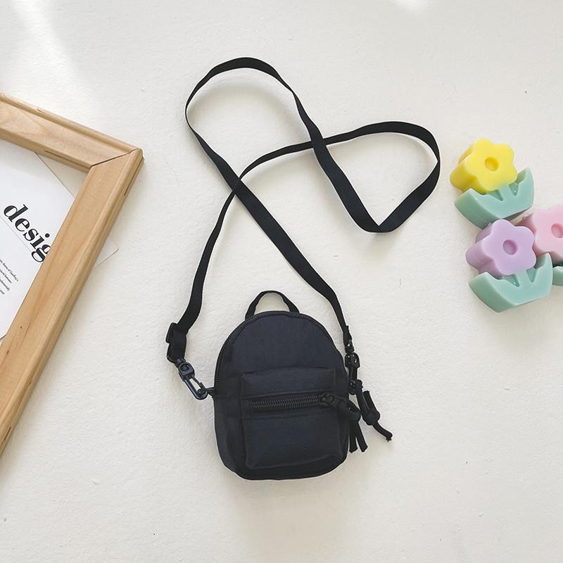 

Adorable Korean Style Mini Shoulder Bag For Kids Lightweight And Simple Design чёрный