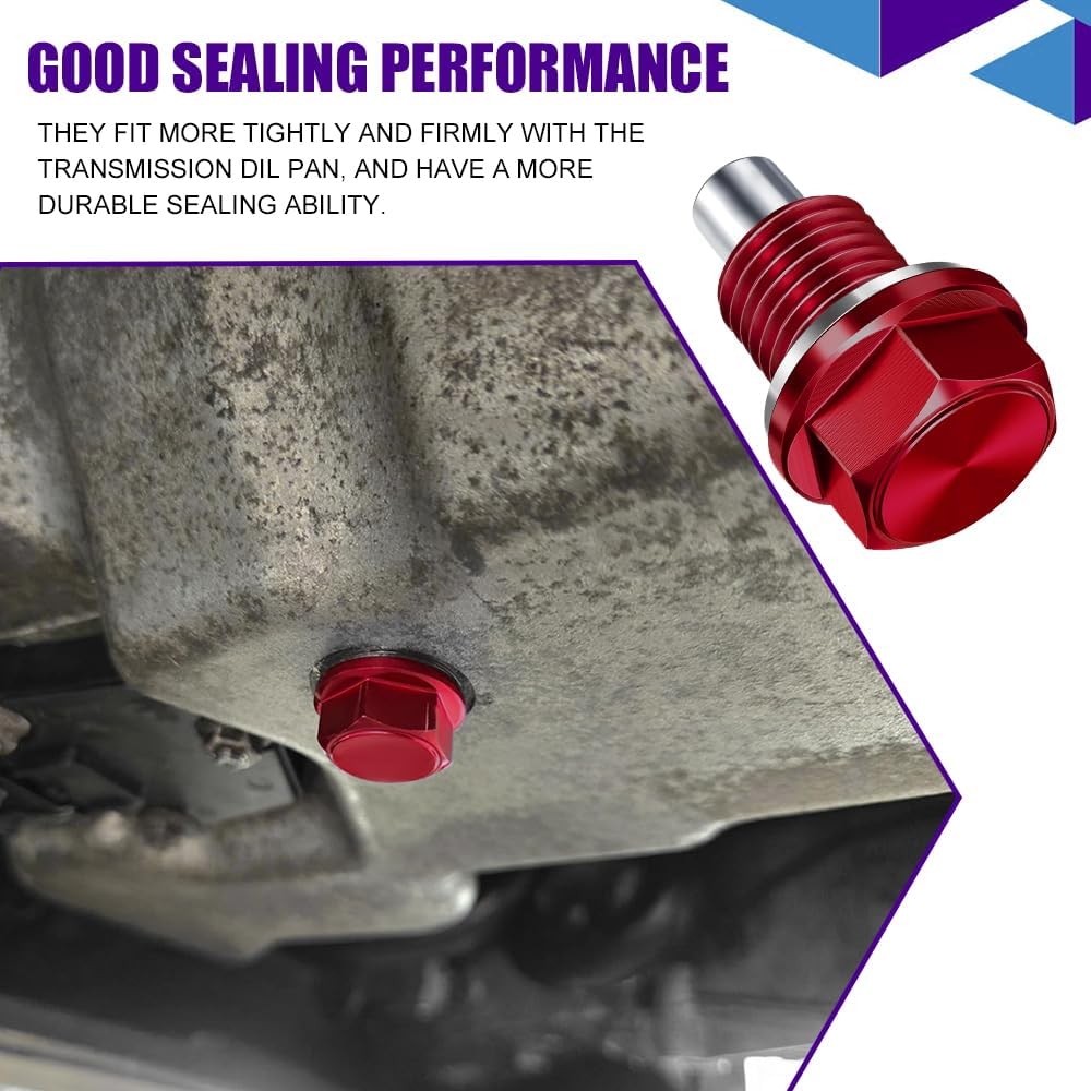 M14×1.5 Magnetic Oil Drain Plug, Transmission Oil Plug, Oil Pan Sump Drain Nut Bolt Screw Repair Kit, Car Magnetic Oil Drain Plug Removal Tool for