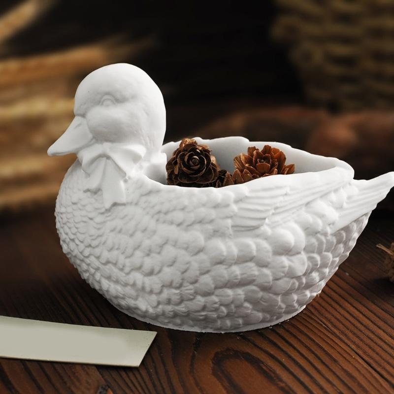 Silikon-Bastelform, elegante Kerzenhalter-Formen in Entenform, Kerzen-Organizer-Formen, geeignet für die Handarbeit