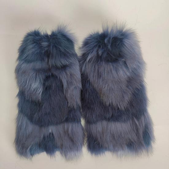 Faux Fur Leg Warmers Women Winter Fuzzy Leg Warmers Soft Furry Boot Cuff Fluffy Boot Sleeves for Party Costume Date Street Wear