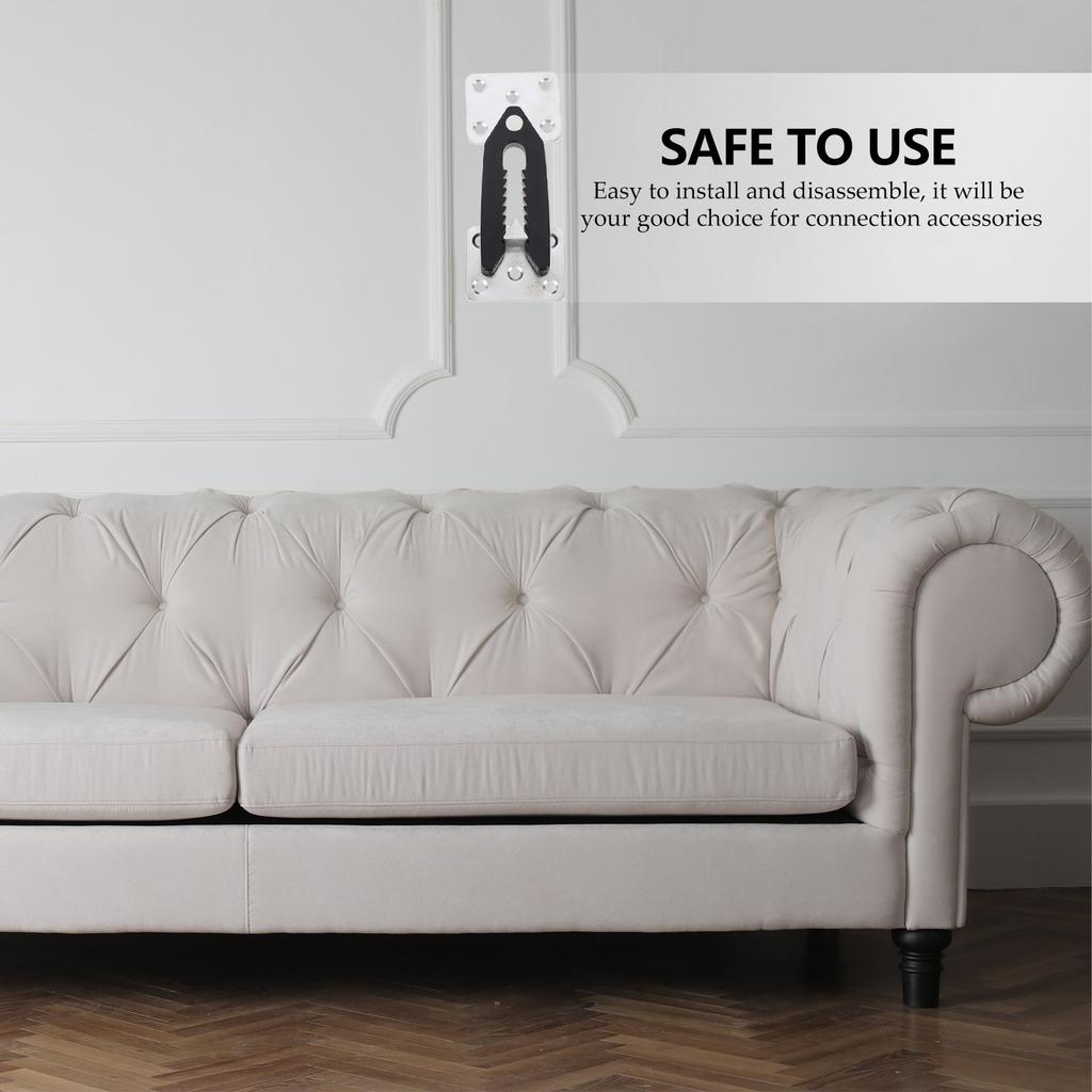 4 Stück Möbelverbindungs-Schnappverschluss Robuster Ecksofa-Verbinder Verstellbare Sofa-Krokodilklemmen Zubehör Ecksofa-Verbinder