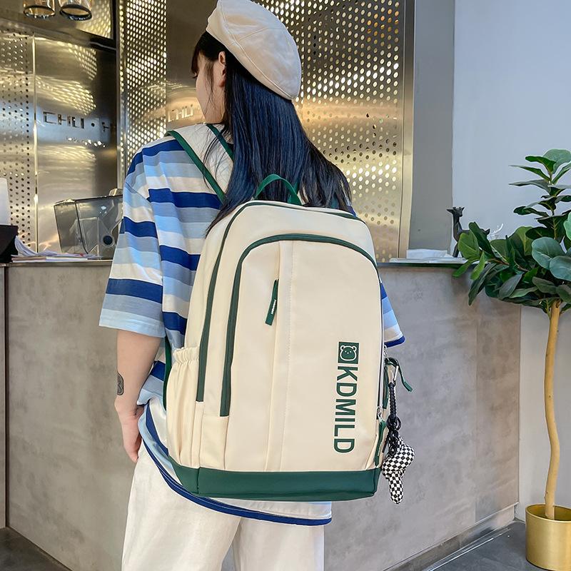 

Школьный рюкзак для девочек, контрастный рюкзак большой емкости