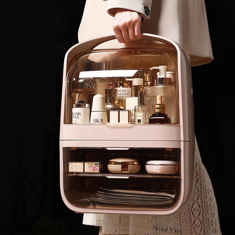 Cosmetics Storage Box Makeup Organizer Jewelry Nail Storage Drawer Double Layer Bathroom Container Organizer Maquillaje | Makeup Organizers