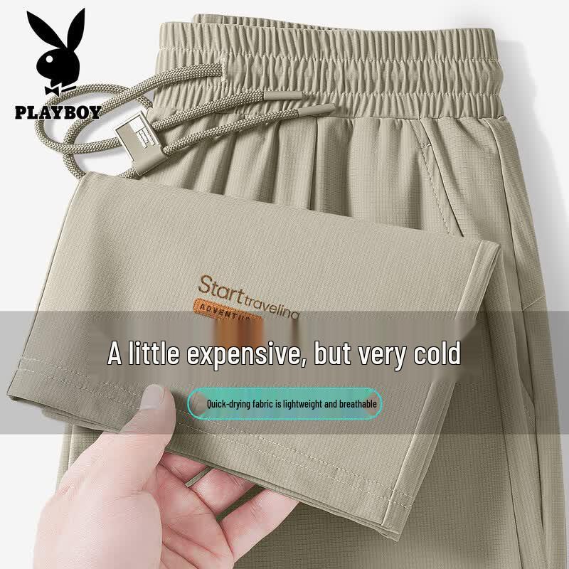 Playboy Men s Ice Silk Quick-Dry Straight-Leg Pants L