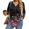 Womens Plus Size Long Sleeve Shirts  V Neck Tunic Tops Basic Loose Fit Tee Tops