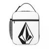 Volcoms Logo Isolierte Lunchtasche für Damen Kinder Tragbare Lebensmittelboxen Thermische Lunchbox Tragetasche