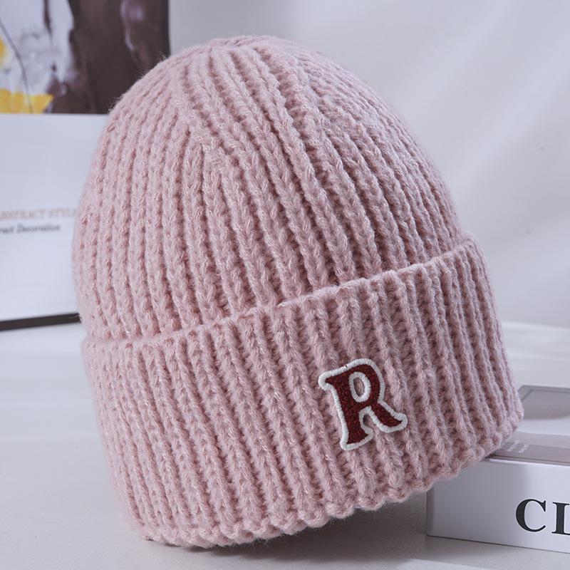 Women's Winter Warm Knitted Hat Korean Style Versatile Big Head Circumference Face Small Wool Hat Windproof Ear Head Hat