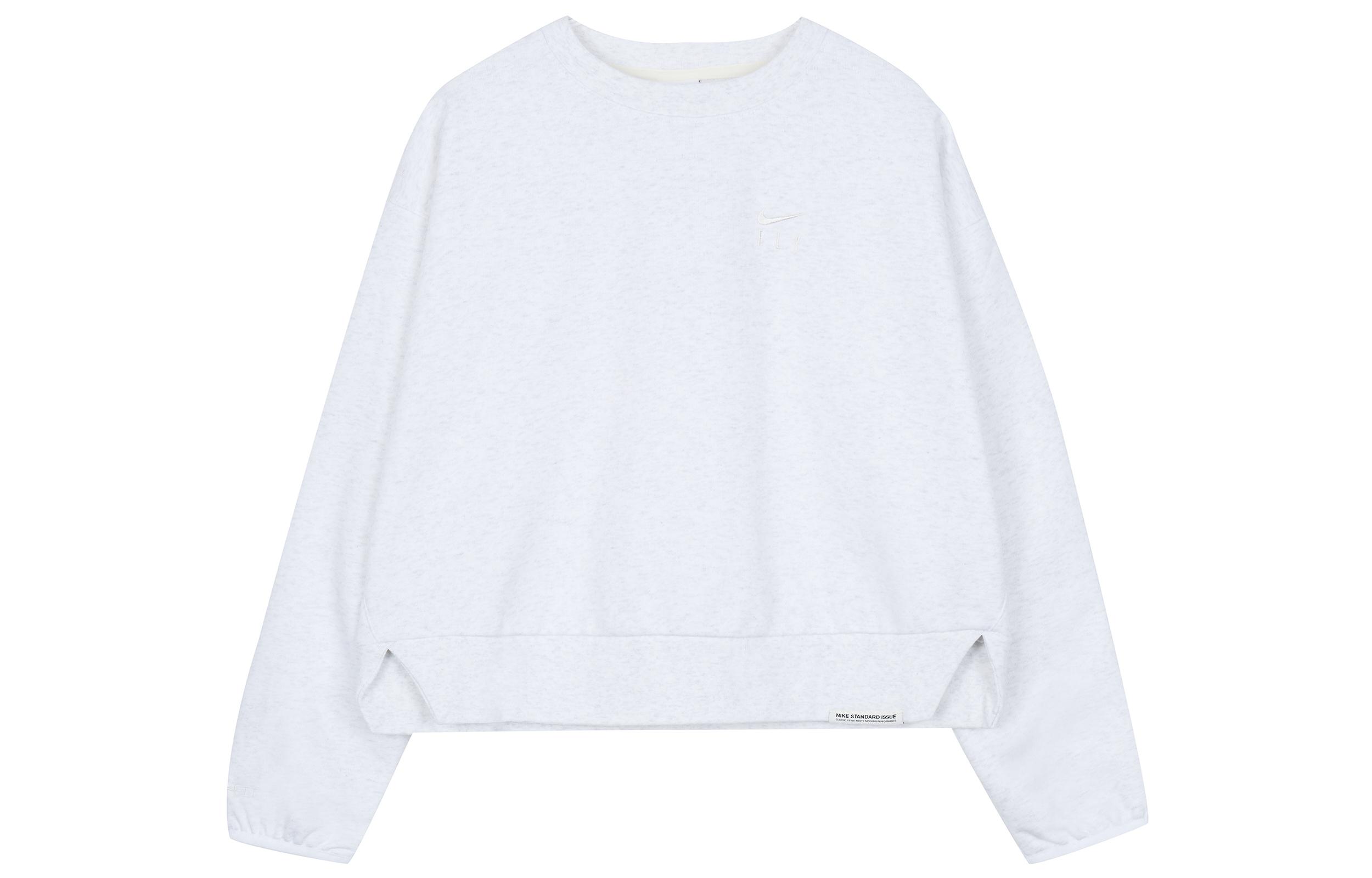 Nike Sweatshirts Women s White Crew Neck Moderate Regular DD9256-051 M