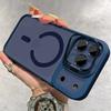 Luxury For Magsafe Magnetic Clear Phone Case For iPhone 17 Air 16 15 14 Plus 13 12 17 Pro Max Stand Glass Lens Protector Cover