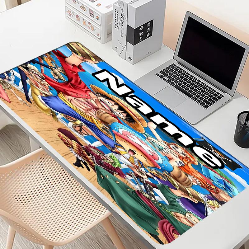 Custom Name Personalized One Piece Pattern Mousepad, Laptop PC Desk Mat, Decorative Desk Mat for Home Keyboard Pad Gift