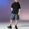 Li Ning X Jackie Chan Collaboration Kung Fu Series Solid Color Casual Loose Sports Shorts Men Shorts Lime-Blue AKSR687-1