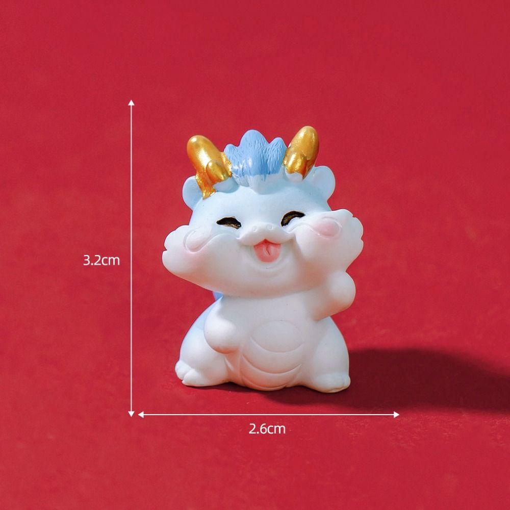 Gifts Miniature Figurines New Year Dragon Ornaments 2024 Micro Landscape  Home Type H