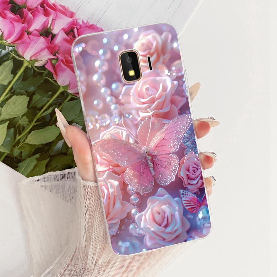 For Samsung Galaxy J2 Core 2018 Case SM-A260F Luxury Butterfly Tree Painted Cover Soft Slim Phone Case For Samsung J2 Core Shell