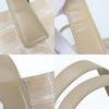 Used CHANEL Tote Bag New Travel Line MM Jacquard Nylon/leather Beige Silver 9th