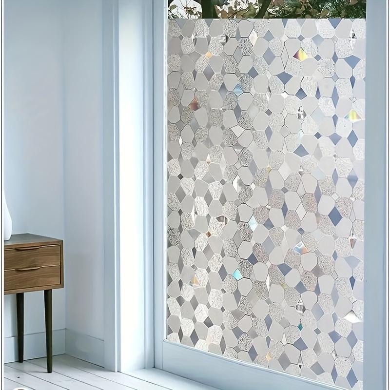 

1 Roll 3D Gemstone Window Anti - Peeping Film, Electrostatic & UV Resistant, Detachable Opaque Sticker for Bathroom/Office/Kitchen Windows 45*500cm