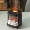 7 LED Light Modes Fireplace Humidifier with Flame Effect Aromatherapy Diffuser for Improved Air and Relaxing Indoor Environment