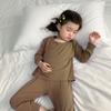 Kids High Waist Pajama Set Soft Modal Loungewear Boys Girls 80-140cm