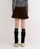 Andy Other Brown Corduroy Mini Skirt