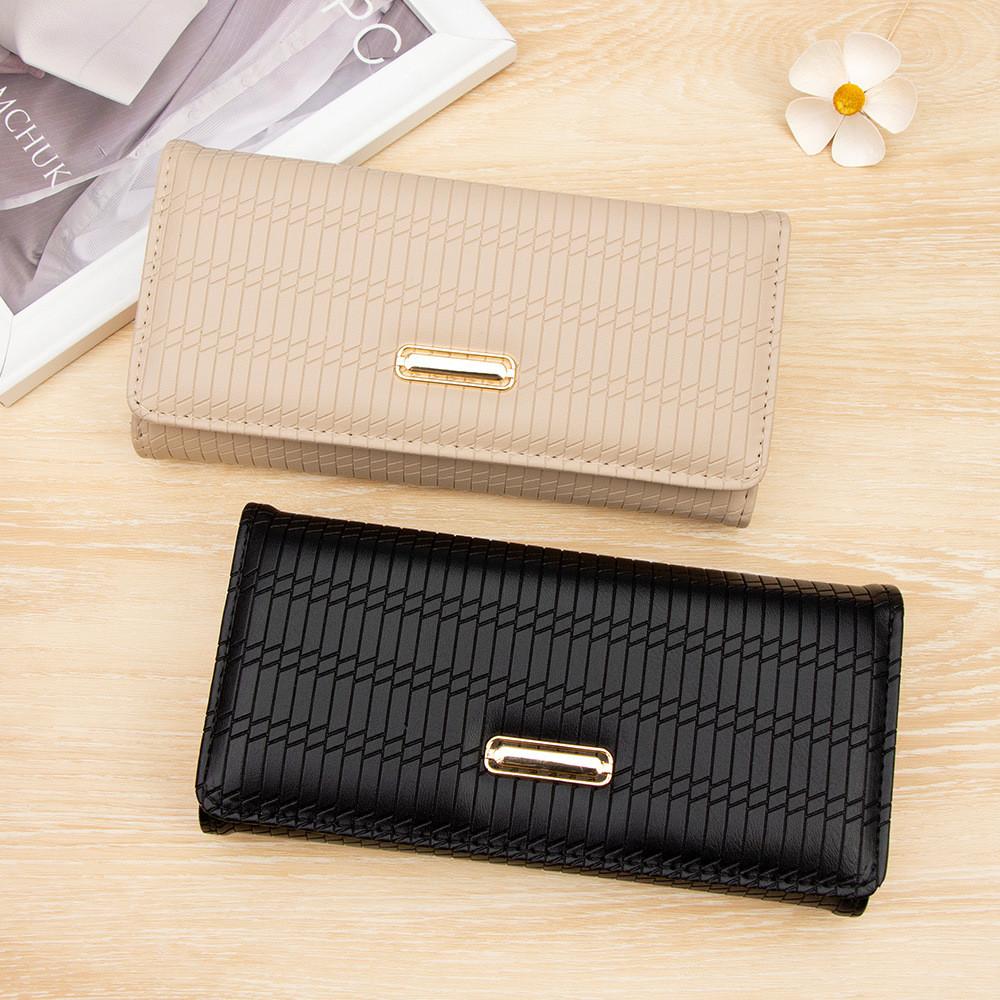 Pu Long Wallet For Women With Multiple Card Slots And Coin Pocket For Daily Use