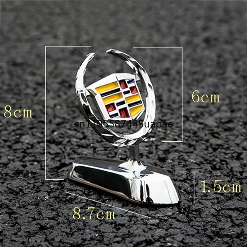 Chromový znak na kapotu auta Znak Kapota Samolepka pro Cadillac CTS BLS Escalade Seville Tiburon SLS XTS XT6 CT6 Logo pro úpravu auta