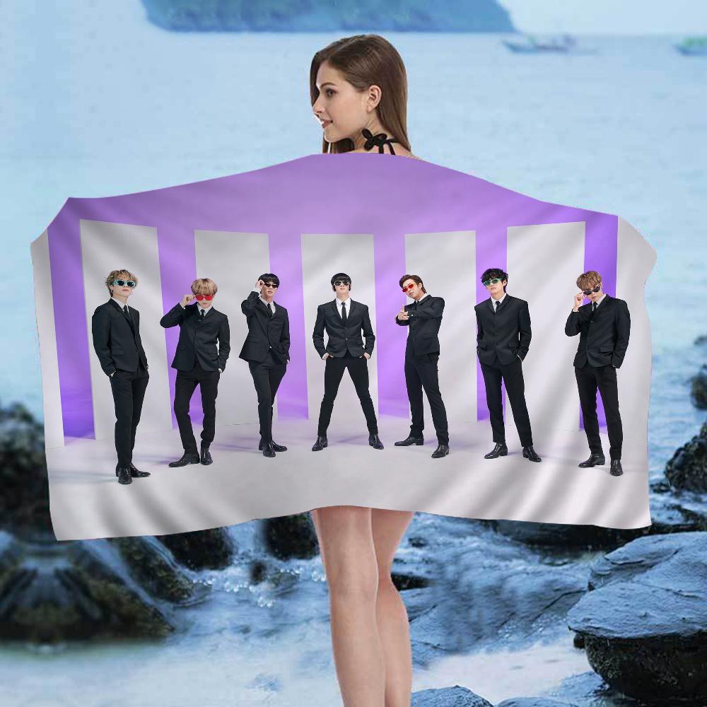Dynamite Kpop Boys Big Microfiber Beach Towels Quick Dry Towel Sand Beach Towels Pool Towel For Travel Swim Pool Yoga