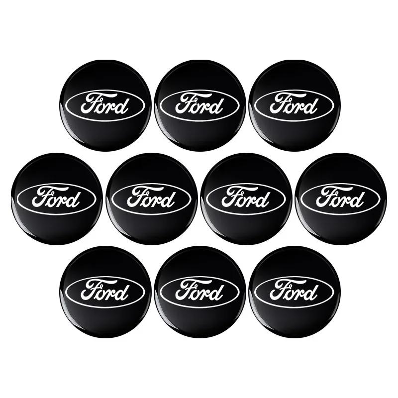 Car Sticker 2026 For Ford 2/5/10pcs Car Key Shell Remote Case Cover Aluminum Emblem Symbol Sticker For Ford Focus Mk2 Party Mk3
