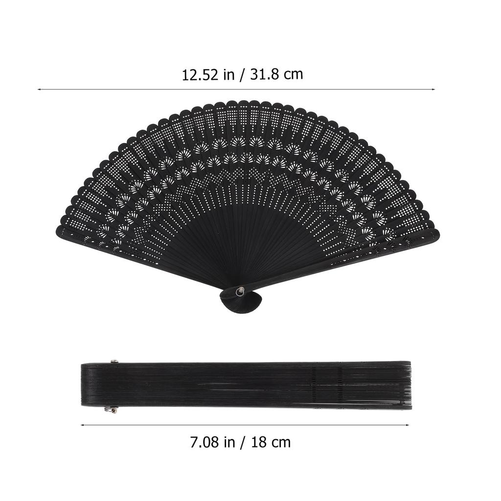 LIOOBO Folding Durable Kyoto Folding Short Fabric Perfect for Japanese Kabuki Gift Fan, Bamboo, Women's, Stylish, Style, Fan, Fan, Kimono,