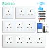 BSEED Wifi Smart Socket UK Wall Sockets Electrical Power Sockets Tuya Smart Life Google Alexa App Control Power Monitor Function