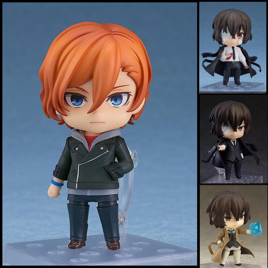 Nendoroid Bungo Stray Dogs Anime Figure Dazai Osamu Nakajima Atsushi Chuuya Nakahara Movable Model Doll Ornament Gift
