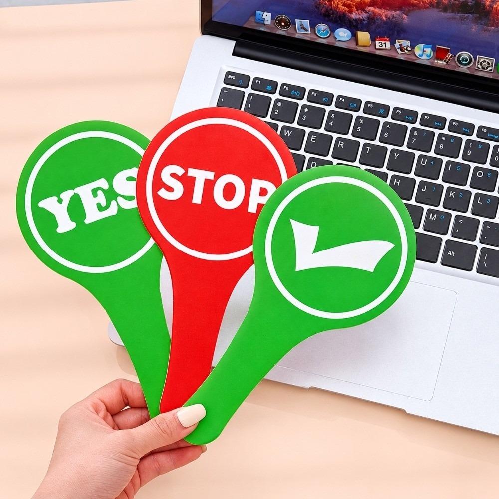 Double-Sided YES/NO Answer Paddle Quick Feedback Feedback Signal Cards Response Paddle