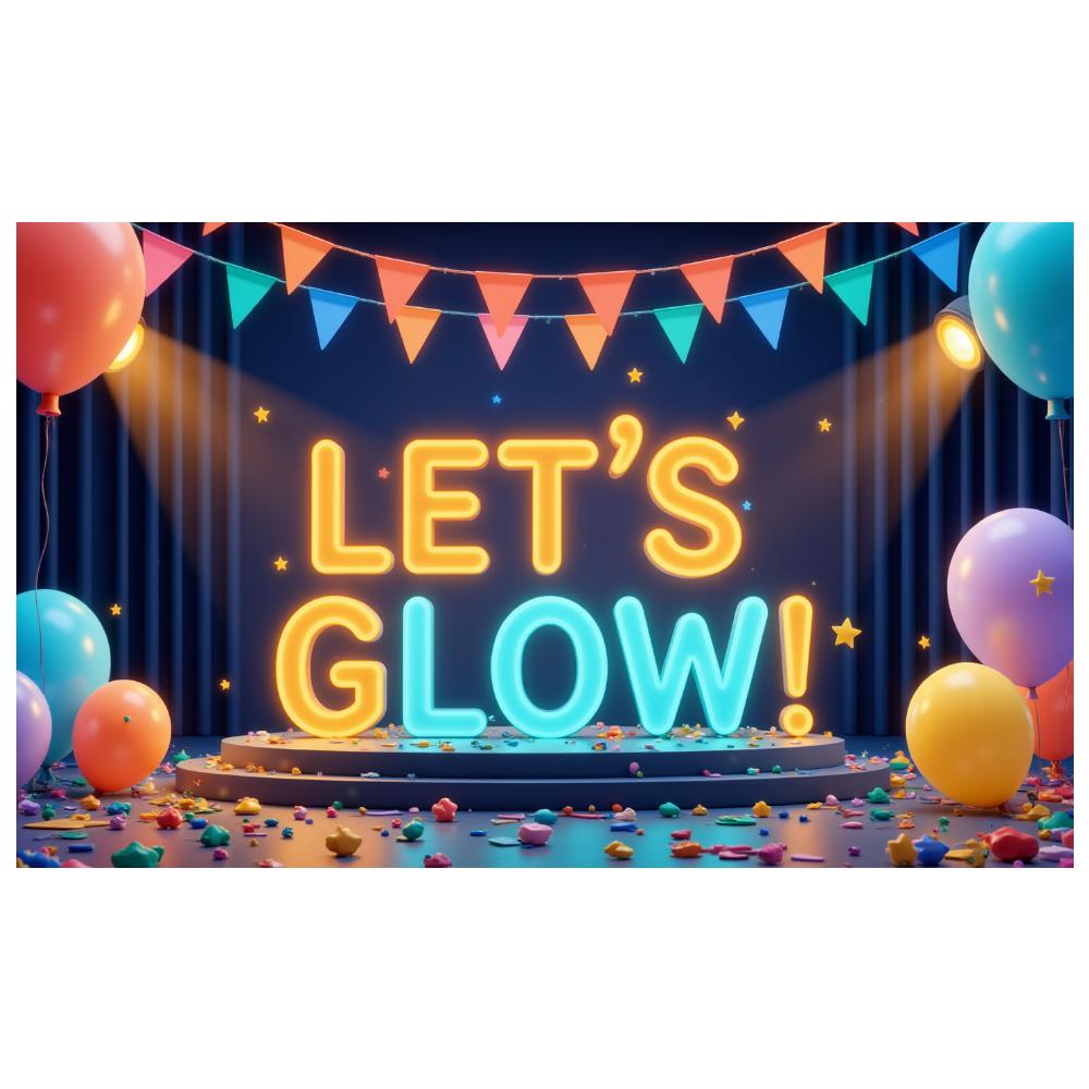 Photo Prop LED Neon Banner Party Decoration Glow Effect Neon Sign For Festival Decoration Party Celebration Night Event