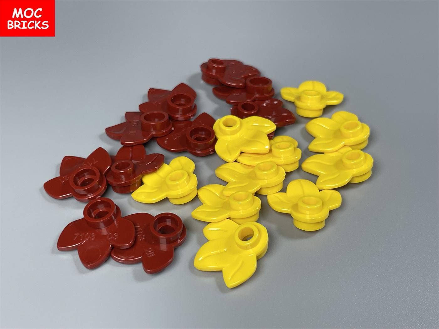 

MOC Bricks Pumpkin leaves Maple Plant Tree House Lake Scenery 32607 Educational Constructing Blocks Children Playthings Present