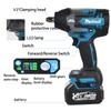 1200N. M Torque Brushless Electric Impact Wrench 1/2 inch Cordless Wrench Screwdriver Power Tools for Makita 18V Battery pin