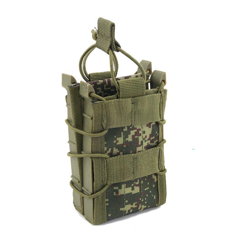 Grenzüberschreitende Taktische Gewehrmagazintasche mit Schnellgriff für AK/M4 - Elastische MOLLE-Weste-Befestigung