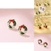 Stylish Alloy Christmas Earrings Fashionable Holiday Accessories