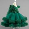 Little Girls Puffy Tulle Princess Dress Birthday Party Formal Dress