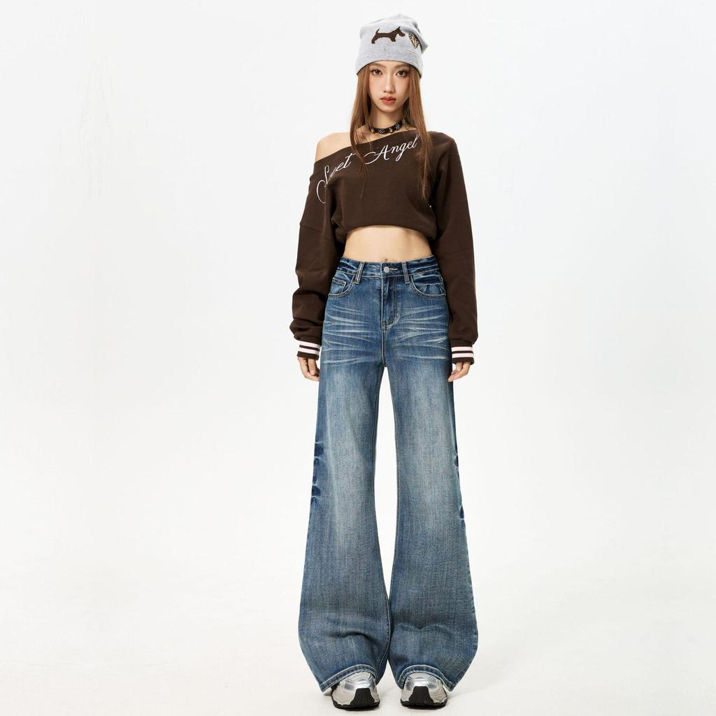Dammode Jeans med mikro-utsvängd benvidd - Icke-klistriga, slimmande, höst-/vinterdesign