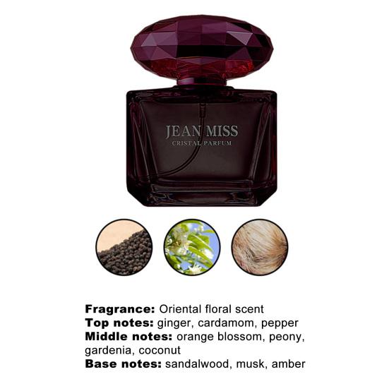 50ml Floral Perfume Non-irritating Safe Ingredients Linger Pomegranate Lotus Musk Romantic Women Perfume for Girl