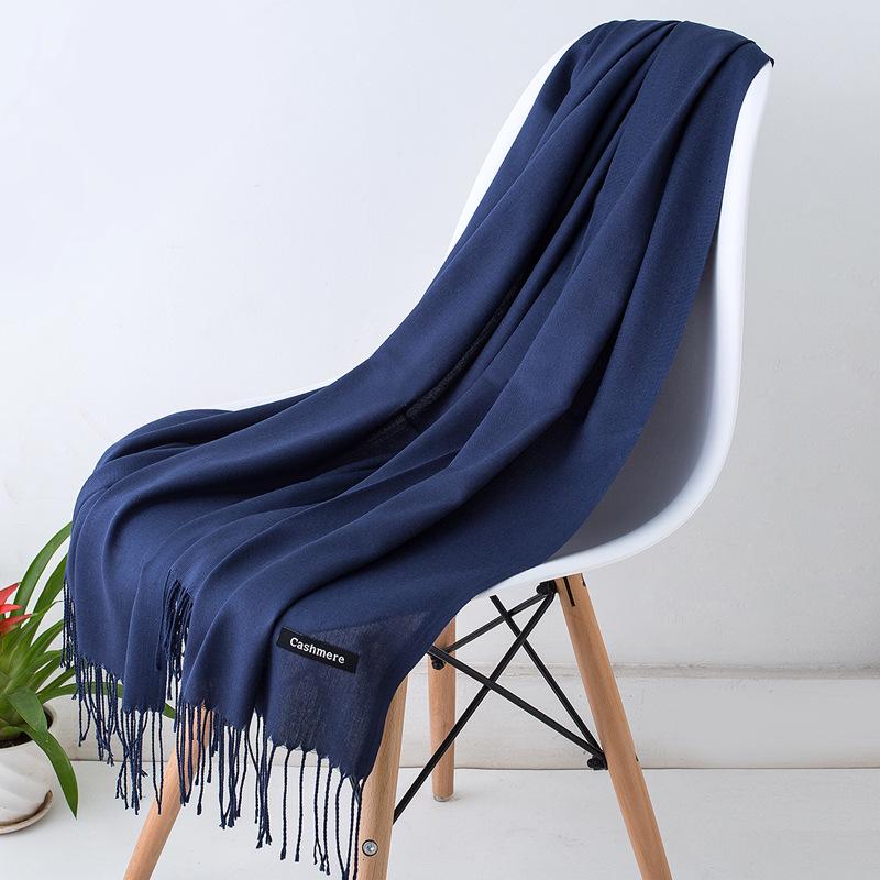 

Korean Style Women s Faux Cashmere Scarf: Thick, Warm, Versatile for Autumn/Winter and Air-Conditioned Summer Rooms 200*70cm