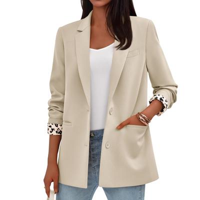 Women's Faux Suede Button Jacket Oversized Gathered Hem Short Length Coat Casual Vintage Outerwear With Pockets