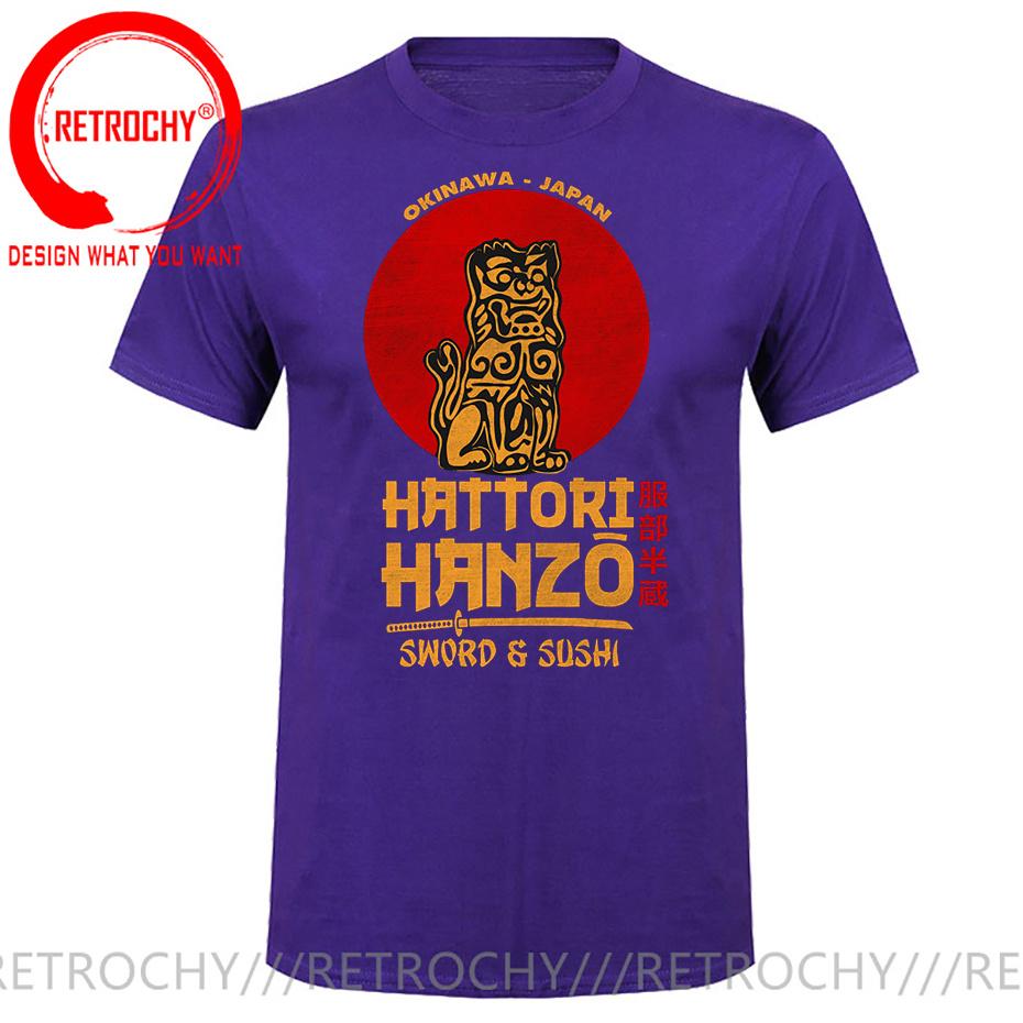 Unisexs Hattori Hanzo Sword And Sushi Quentin Tarantino T Shirt Unisex Harajuku Classic Tees For Unisex Unisex Casual Tee Shirt Tops Tees